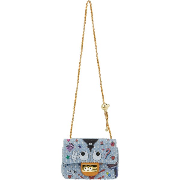 MYMO Taška cez rameno Pop Eyetheme modrá denim / červená / čierna / 64045373