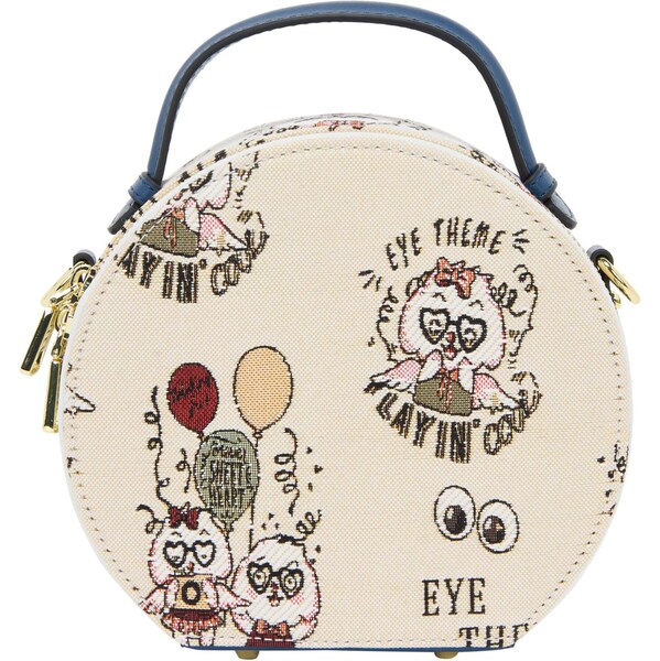 MYMO Taška cez rameno Pop Eyetheme olivová / červená / biela 64045380