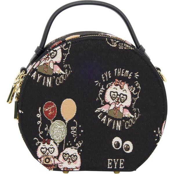 MYMO Taška cez rameno Pop Eyetheme krémová / olivová / svetlooranžová 64045394