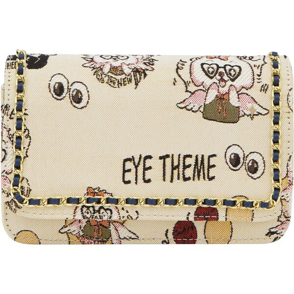 MYMO Taška cez rameno Pop Eyetheme olivová / tmavočervená / čierna / 64045398