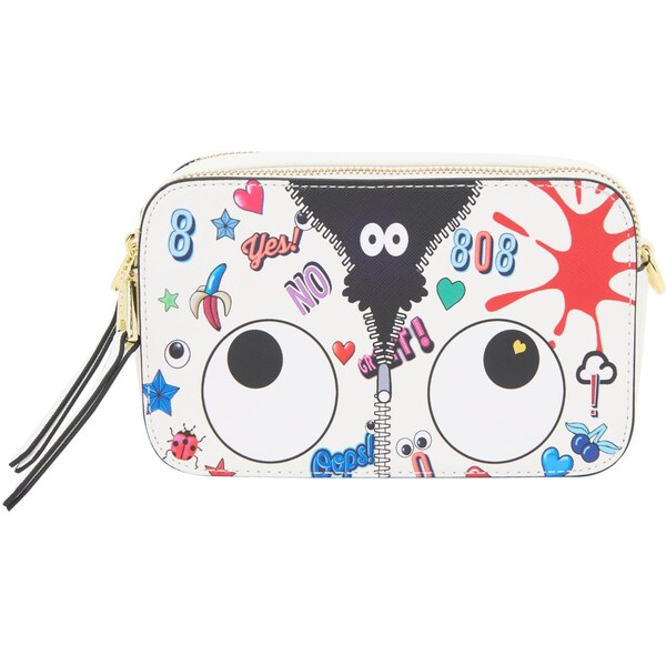 MYMO Taška cez rameno Pop Eyetheme zelená / červená / čierna / biela 64045445