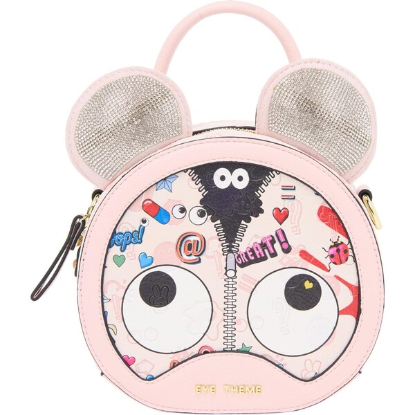 MYMO Kabelka Pop Eyetheme svetloružová / červená / čierna / biela 65878456