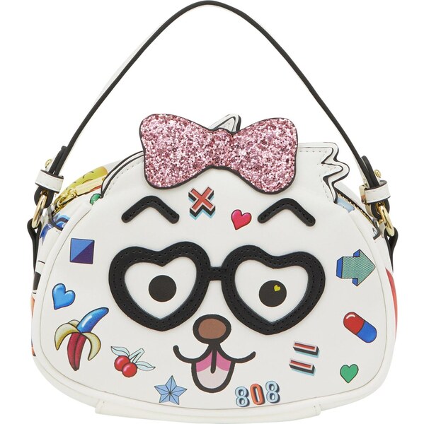 MYMO Kabelka Pop Eyetheme modrá / staroružová / čierna / biela 65878792