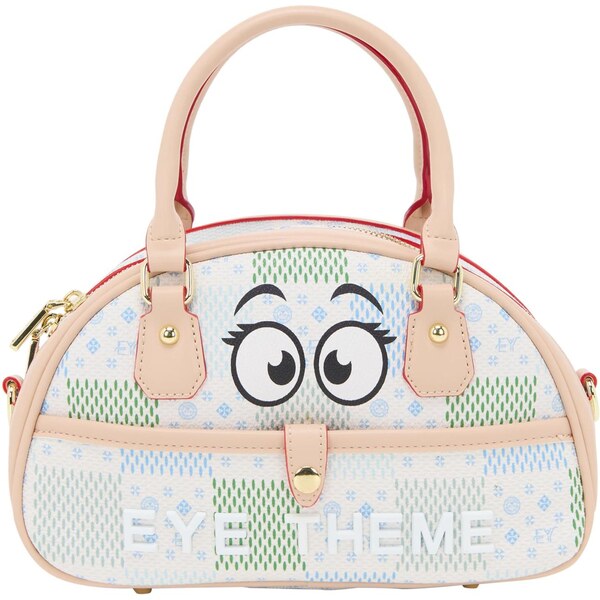 MYMO Kabelka Pop Eyetheme svetlomodrá / svetlozelená / marhuľová / 65878810