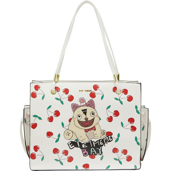 MYMO Shopper Pop Eyetheme béžová / červená / čierna / biela 65707118