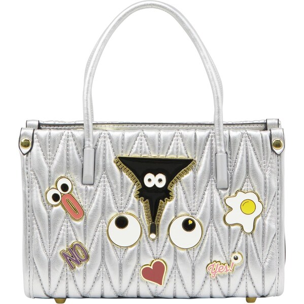 MYMO Kabelka Pop Eyetheme červená / čierna / strieborná / biela 65878813