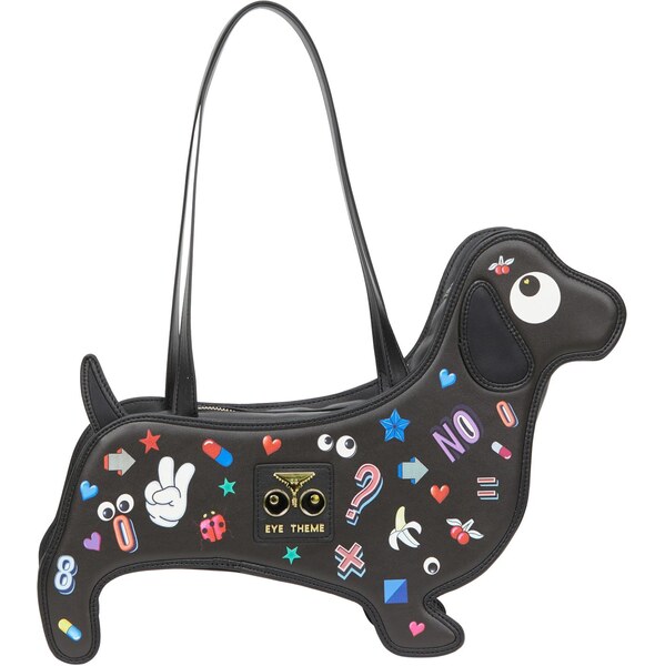 MYMO Kabelka Pop Eyetheme modrá / červená / čierna / biela 65979647