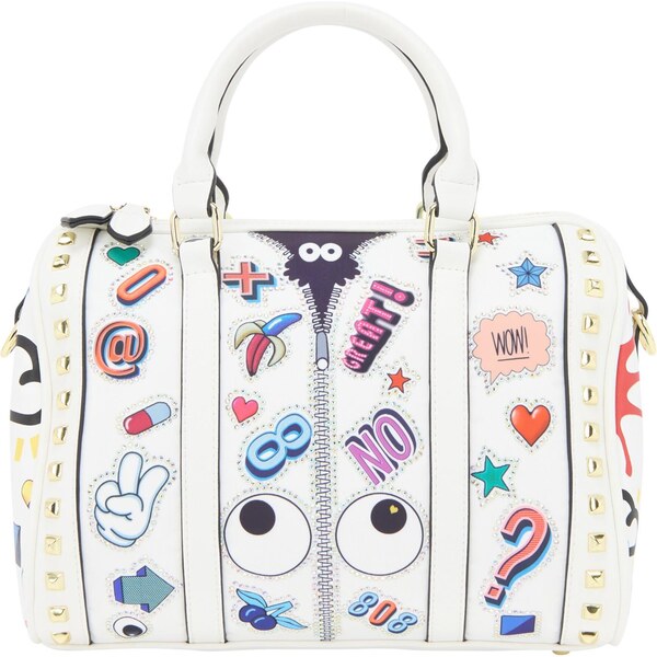 MYMO Kabelka Pop Eyetheme svetlomodrá / oranžová / červená / biela 65979649