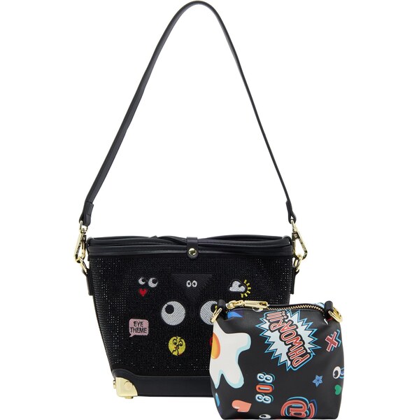 MYMO Kabelka na rameno Pop Eyetheme žltá / červená / čierna / biela 66068714