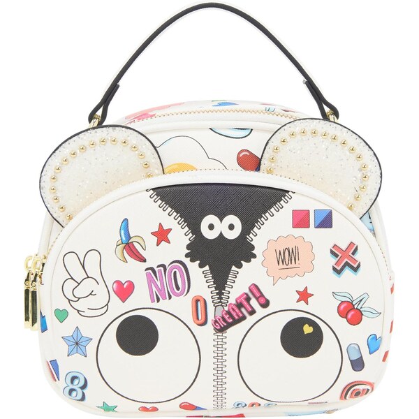 MYMO Kabelka Pop Eyetheme svetlomodrá / červená / čierna / biela 65878823