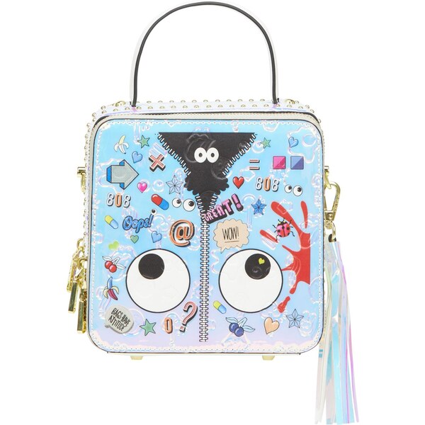 MYMO Kabelka Pop Eyetheme nebesky modrá / rubínová / čierna / biela 65878832