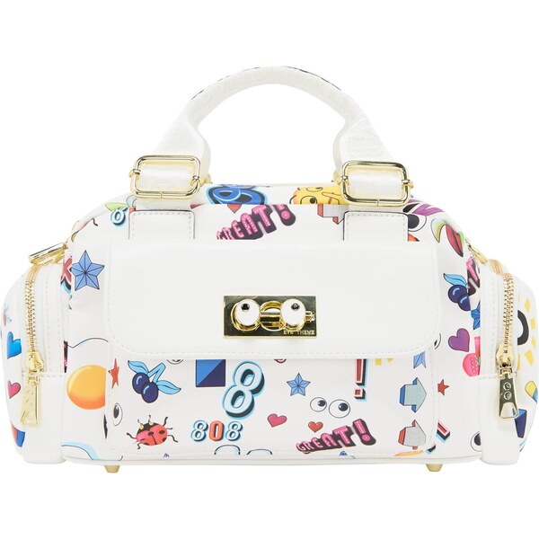 MYMO Kabelka Pop Eyetheme tmavomodrá / žltá / červená / biela 65878997