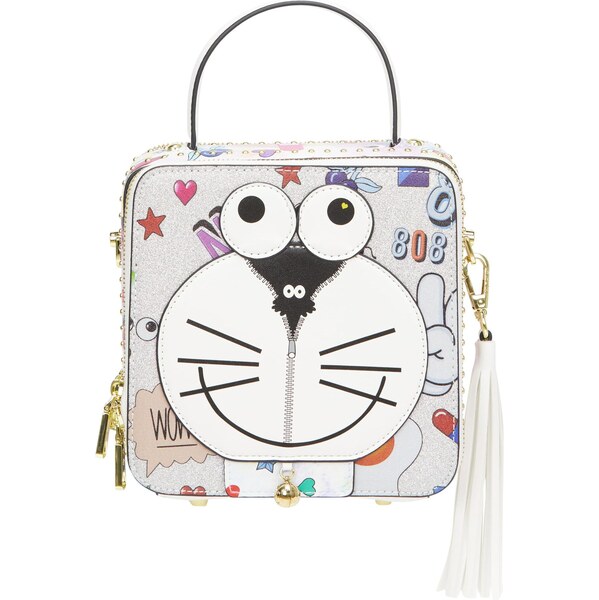 MYMO Kabelka Pop Eyetheme modrá / čierna / strieborná / biela 65879001