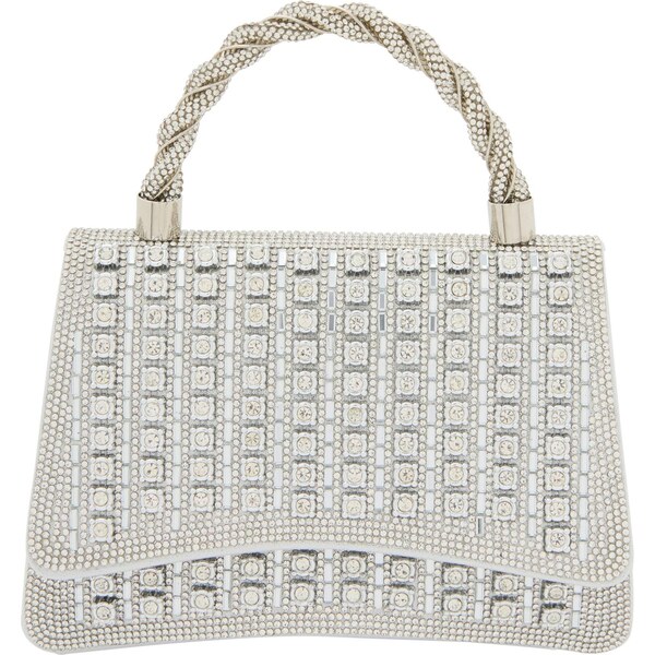 faina Listová kabelka strieborná 66141579