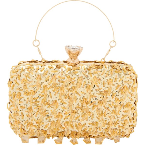 faina Listová kabelka zlatá 66141384