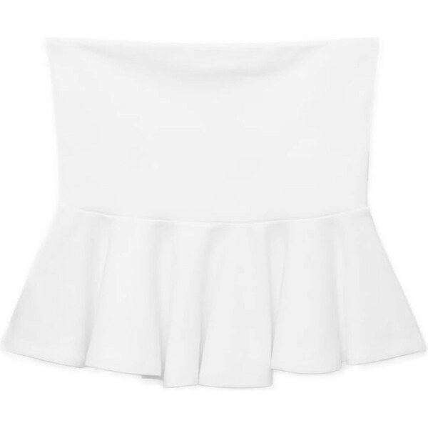 MANGO Top PEPLUM biela 65880801