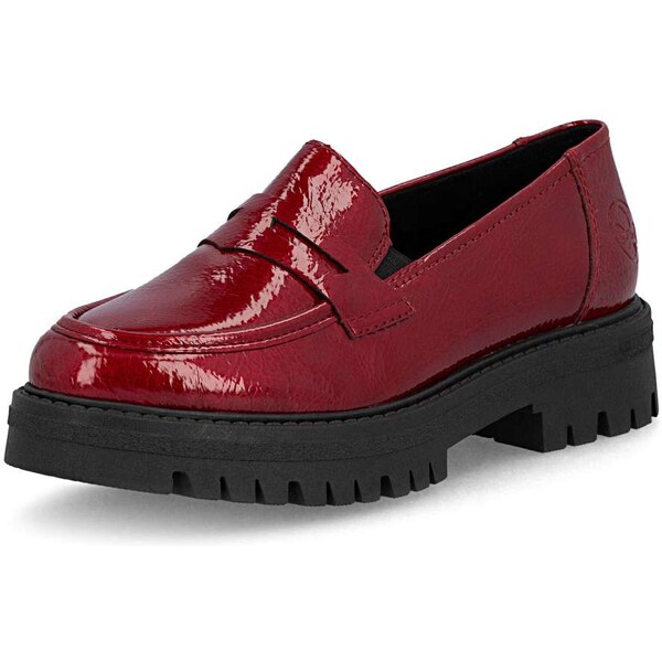 Dámske mokasíny RIEKER 47550-33 červená W5 64046379