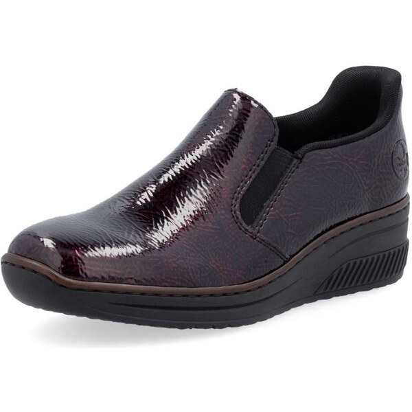 Dámske mokasíny RIEKER 48761-35 červená W5 64046380