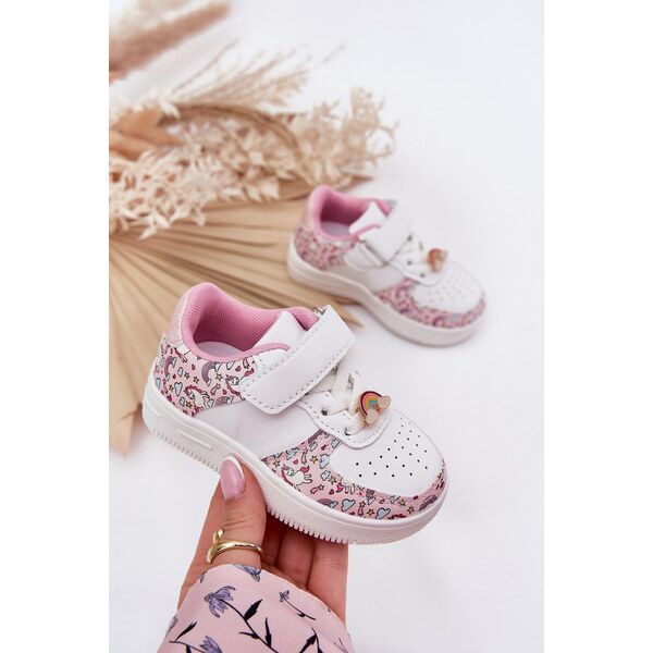 Boto Detské tenisky športové topánky jednorožce ružové Thalia 64695910