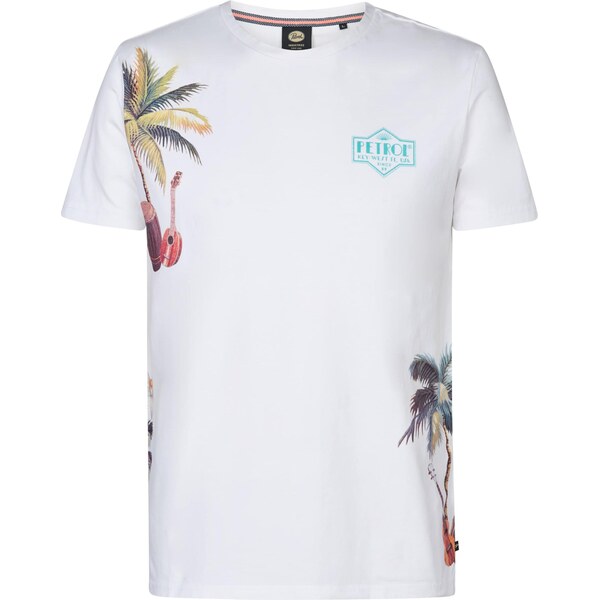 Petrol Industries Tričko Islandcrest zmiešané farby / biela 64062967