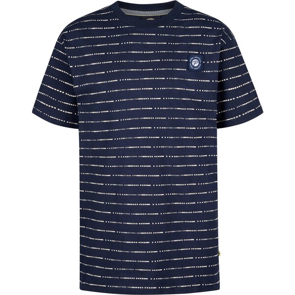 Petrol Industries Tričko Sandview námornícka modrá / biela 64110159