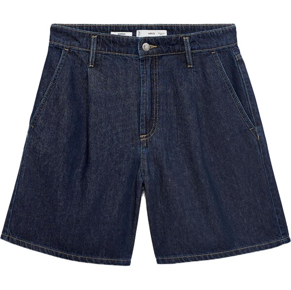 MANGO Plisované rifle MARINA tmavomodrá 64063302