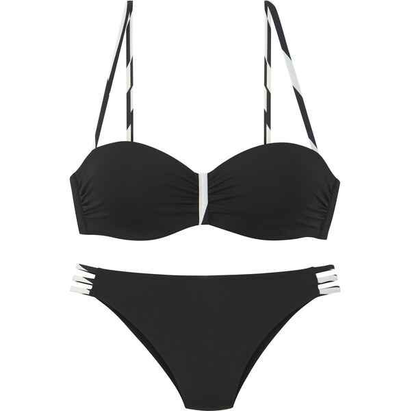 FRENCH CONNECTION Bikiny čierna / biela 64201334