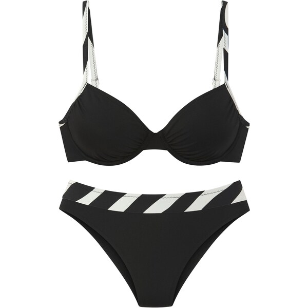 FRENCH CONNECTION Bikiny čierna / biela 64201347