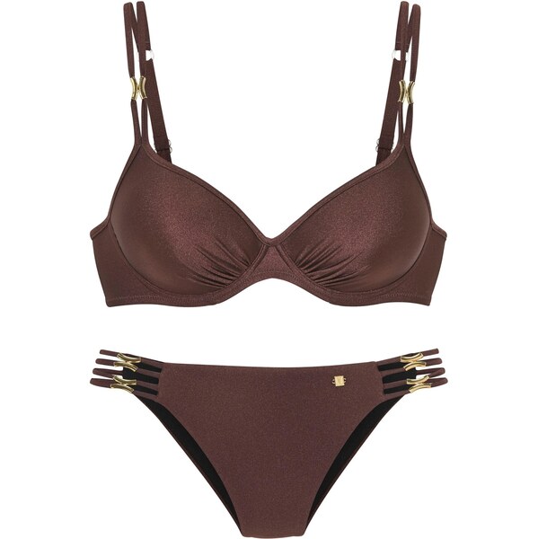 JETTE Bikiny tmavohnedá 65043330