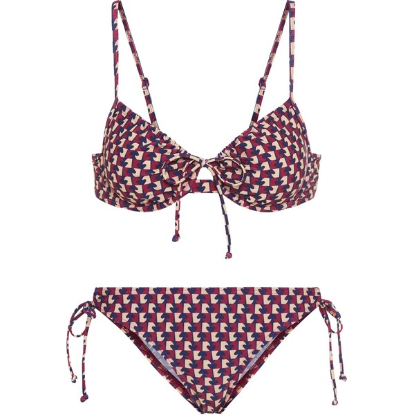 LSCN by LASCANA Bikiny krémová / námornícka modrá / bordová 64427938