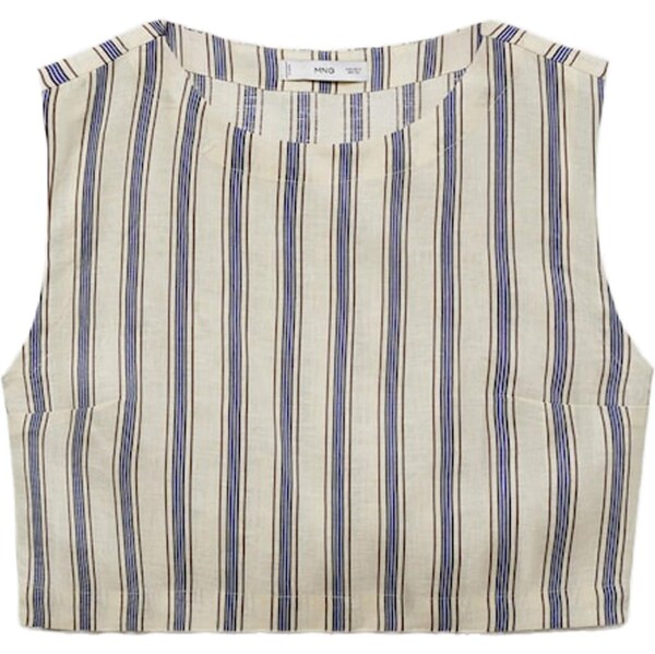 MANGO Top FRED piesková / námornícka modrá / svetlomodrá / tmavohnedá 65880800