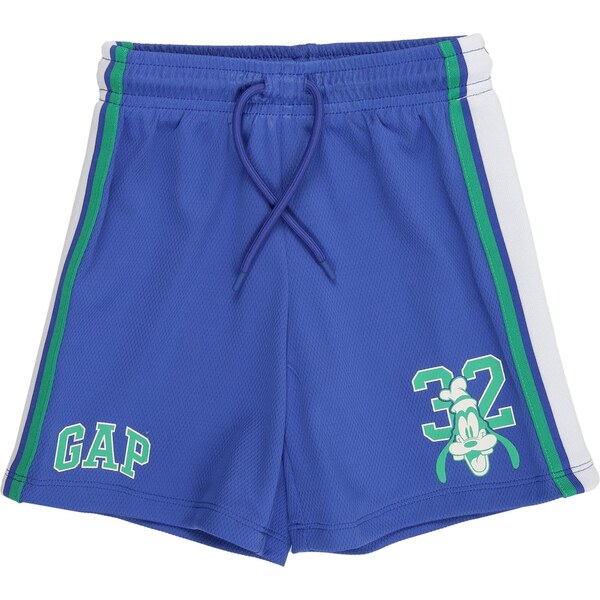 GAP Nohavice modrá / zelená / biela 64063415