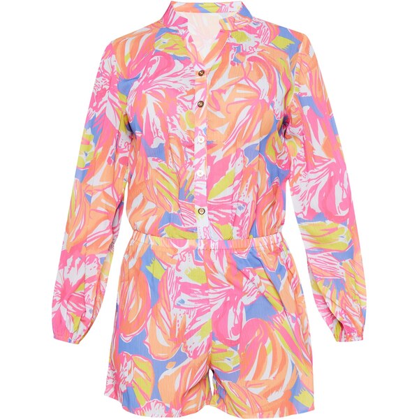 Usha Overal Spring Summer azúrová / oranžová / ružová / šedobiela 66142115