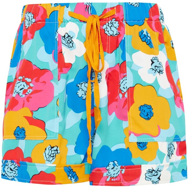 FELIPA Nohavice Spring Summer tyrkysová / oranžová / červená / biela 65881029