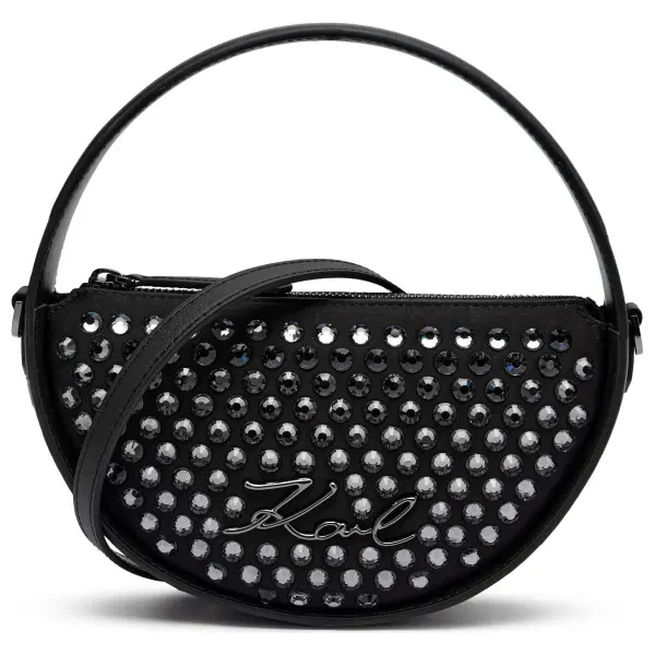 Karl Lagerfeld Kabelka na rameno k/signature | s prímesou kože 64056779