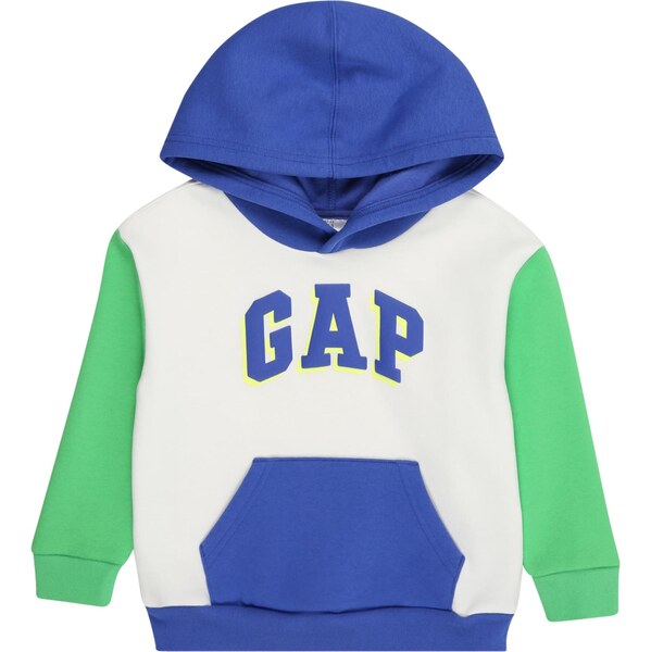 GAP Mikina kráľovská modrá / neónovo žltá / zelená / šedobiela 64216709