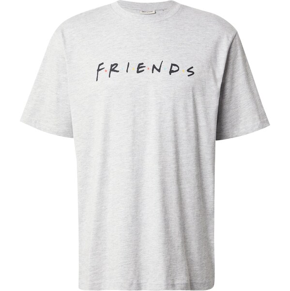 Only & Sons Tričko ONSFRIENDS sivá / svetlosivá / čierna 64072329