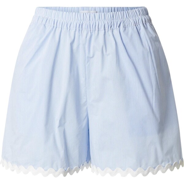 OBJECT Nohavice Fie svetlomodrá / biela 64403976