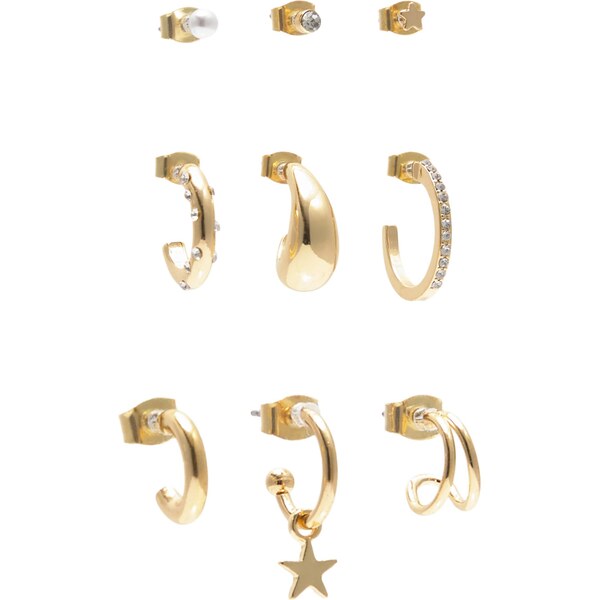 Pull&Bear Náušnice zlatá 65881282