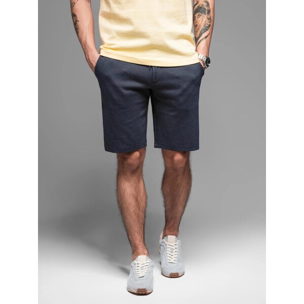 Ombre Clothing Tmavomodré chinos kraťasy V1 SRCS-0168 64082288