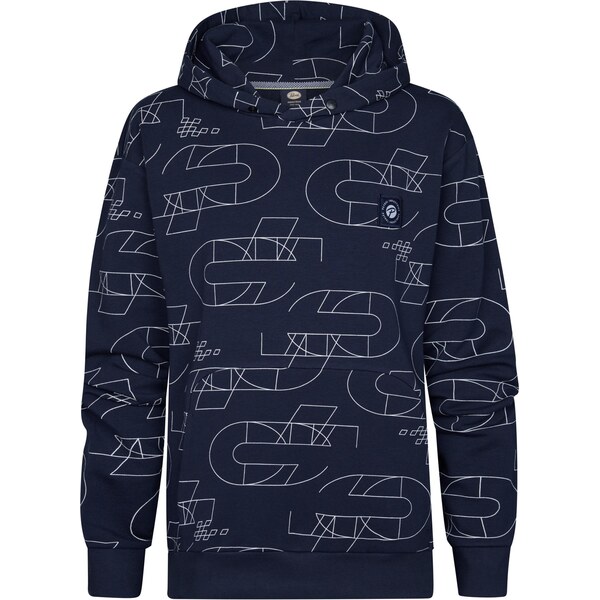 Petrol Industries Mikina modrá / biela 64087322