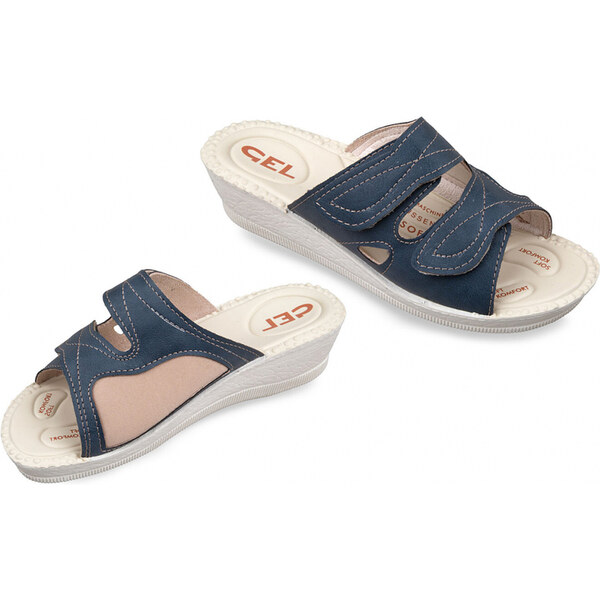 Dámske modré šľapky MJARTAN MAJKA 22 64115718