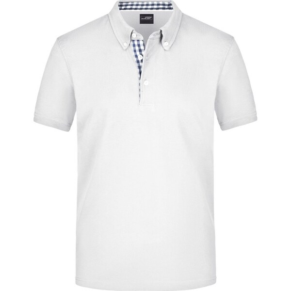 Daiber James & Nicholson Pánska polo košeľa Button-down kockovaný 62675634