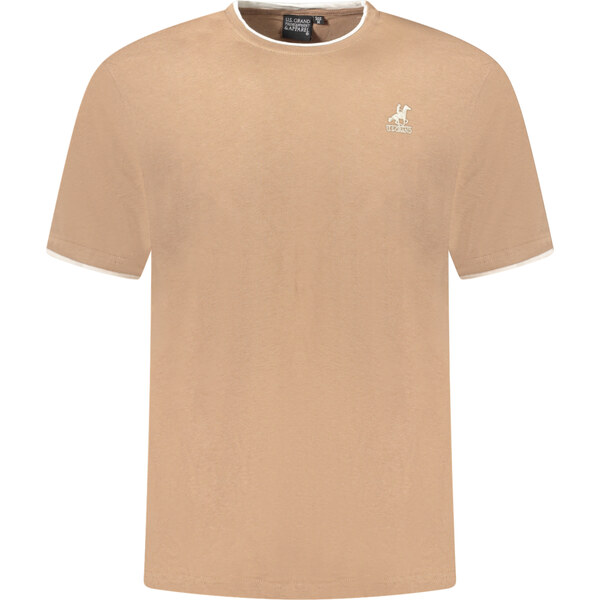 U.S. GRAND Pánske hnedé tričko s krátkym rukávom 64703559