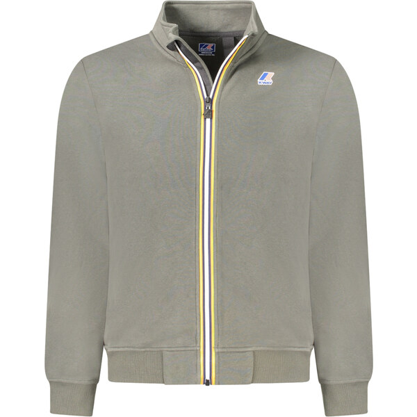 Pánska mikina na zips K-WAY zelená 64709369