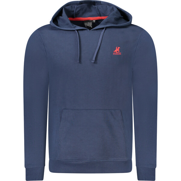 U.S. GRAND Modrá pánska mikina s kapucňou 64708043
