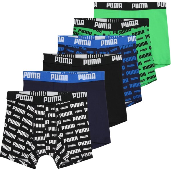 PUMA Nohavičky modrá / námornícka modrá / trávovo zelená / čierna / 64114248