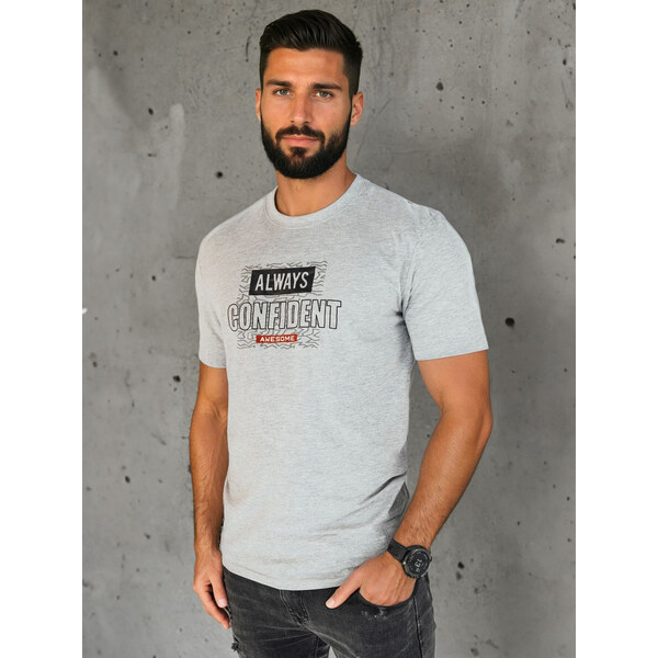 Pánske tričko s potlačou Farba sivá DSTREET RX5406 65597700