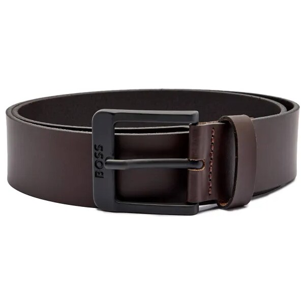 BOSS BLACK Kožený opasok 64096629