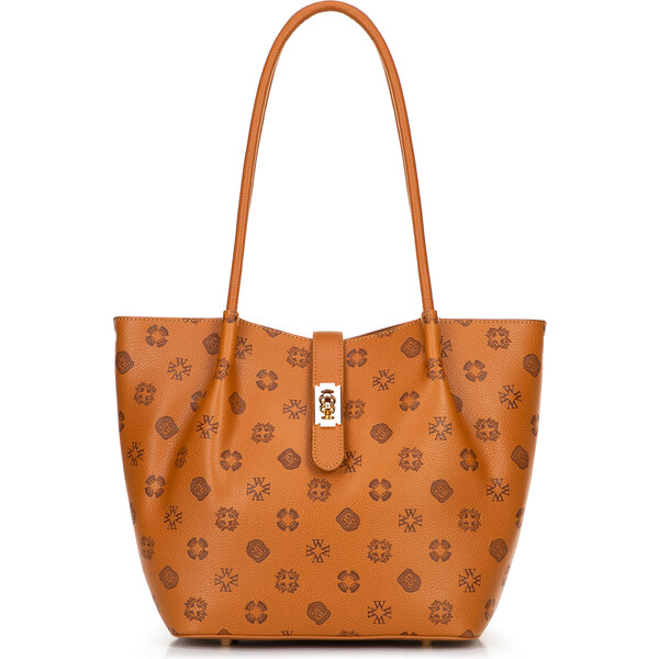 Wittchen Dámske puzdro z ekokože s reliéfnym podpisom veľké 66066876